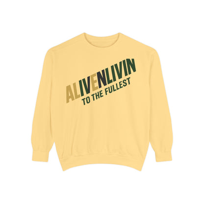 Alive 'N' Livin Unisex Garment-Dyed Sweatshirt | Cozy Casual Wear, Perfect for Relaxing, Great Gift for Friends, Ideal for [...]