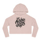Trendy Cropped Hooded Sweatshirt with 'ALIVEN LIVIN' Design, Casual Streetwear for Women, Perfect for Everyday Wear, Gift for Her, [...]