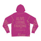 Awareness Fashion Hoodie - 'Alive. Living. Fighting.'