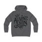 Girlie College Hoodie with 'ALIVEN & LIVIN' Design, Trendy Sweatshirt, Casual Fashion, Gift for College Students, Cozy Layering Piece