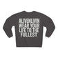 Inspirational Heartbeat Crew Neck Sweatshirt, Motivational Gift, Casual Wear, Unisex Pullover, Fitness Enthusiast