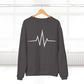 Inspirational Heartbeat Crew Neck Sweatshirt, Motivational Gift, Casual Wear, Unisex Pullover, Fitness Enthusiast