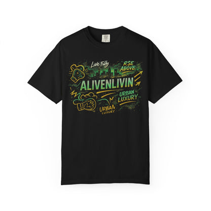 Urban Luxury T-shirt, Unisex Garment-Dyed Tee, Casual Wear, Street Style Apparel, Graphic Tee for Everyday Use