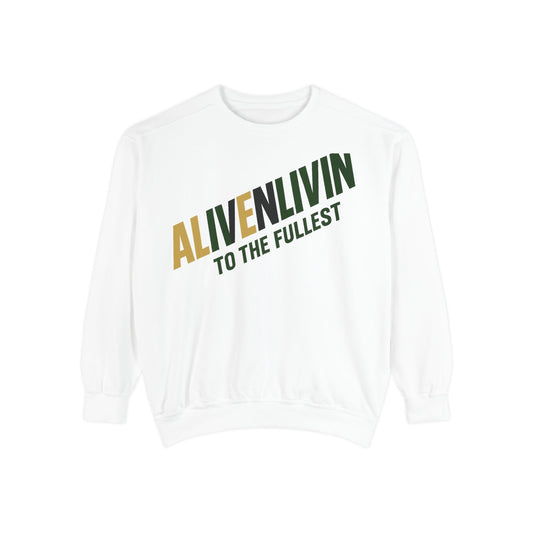 Alive 'N' Livin Unisex Garment-Dyed Sweatshirt | Cozy Casual Wear, Perfect for Relaxing, Great Gift for Friends, Ideal for [...]