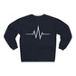 Inspirational Heartbeat Crew Neck Sweatshirt, Motivational Gift, Casual Wear, Unisex Pullover, Fitness Enthusiast