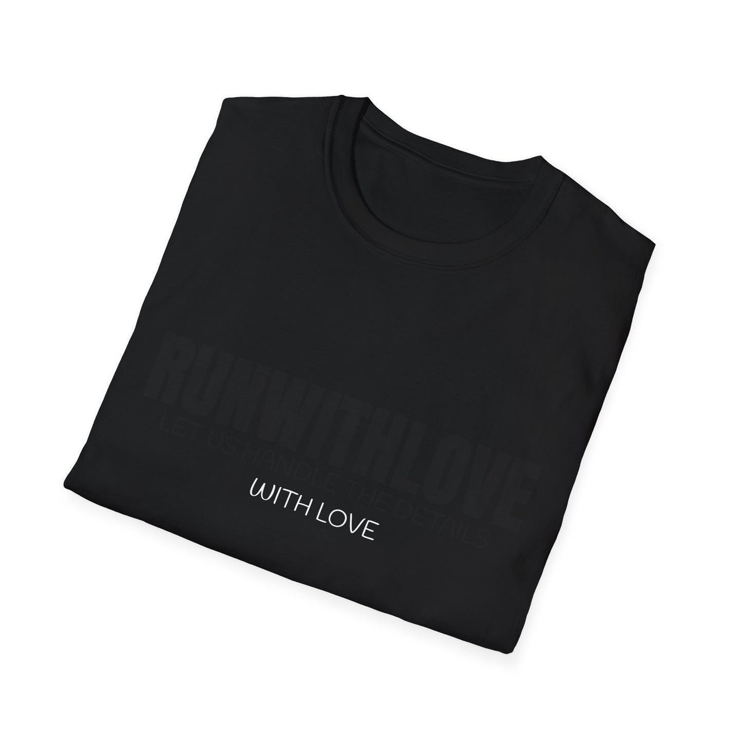 Unisex Softstyle T-Shirt - RUN WITH LOVE Graphic Tee for Running Enthusiasts, Stylish Gift for Friends, Fitness Apparel, Casual Wear, [...]